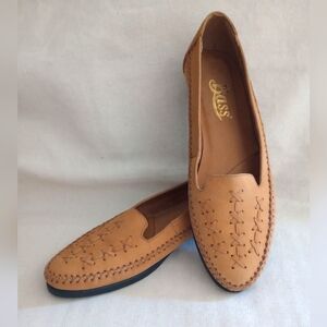Bass Light Brown Woven Loafers
